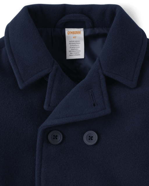 Boys Melton Dress Coat - view 2
