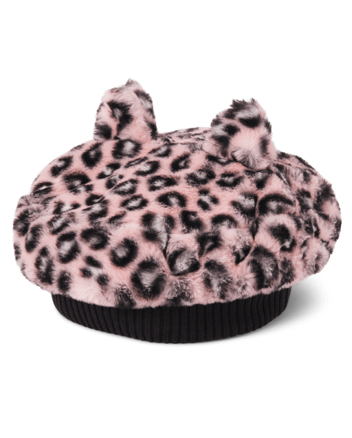 Boina de gato leopardo para niñas - Damas y caballeros