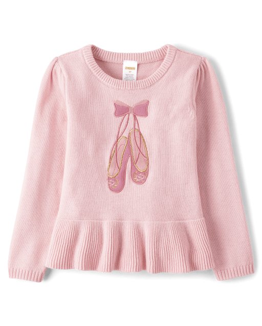 Girls Ballet Peplum Sweater - Sugar Plum Fairy