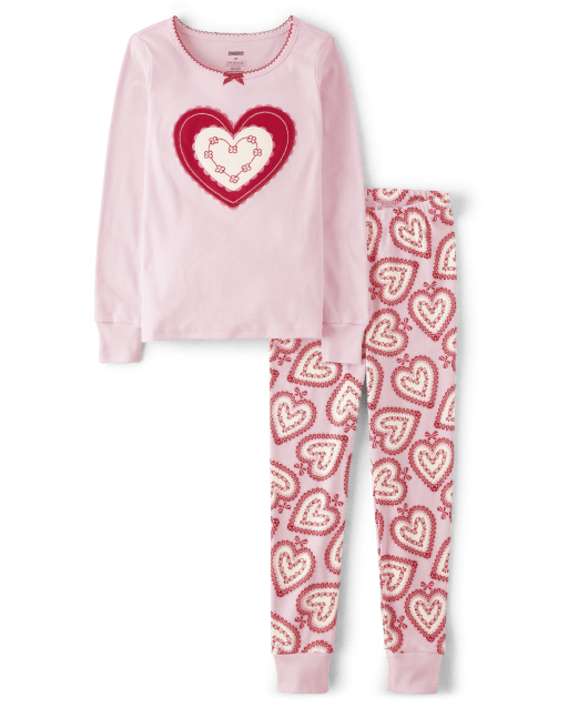 Girls Sweetheart Snug Fit Cotton Pajamas - Gymmies