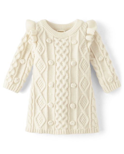 Baby Girls Matching Family Cable Knit Sweater Dress - Mandy Moore for Gymboree