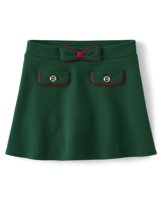 Girls Border Ponte Skort - Nutcracker - view 1