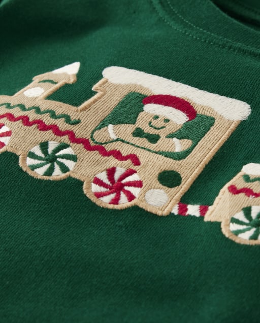 Boys Gingerbread Snug Fit Cotton Pajamas - view 2