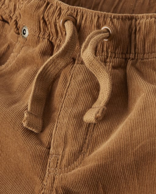 Boys Corduroy Pull On Cargo Jogger Pants - view 2