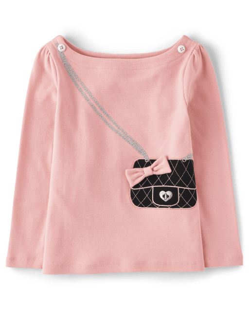 Haut brodé pour sac à main pour fille - Mesdames et messieurs
