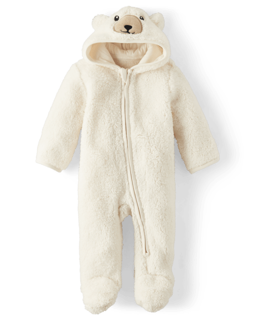 Unisex Baby Polar Bear Sherpa Coverall - Mandy Moore for Gymboree