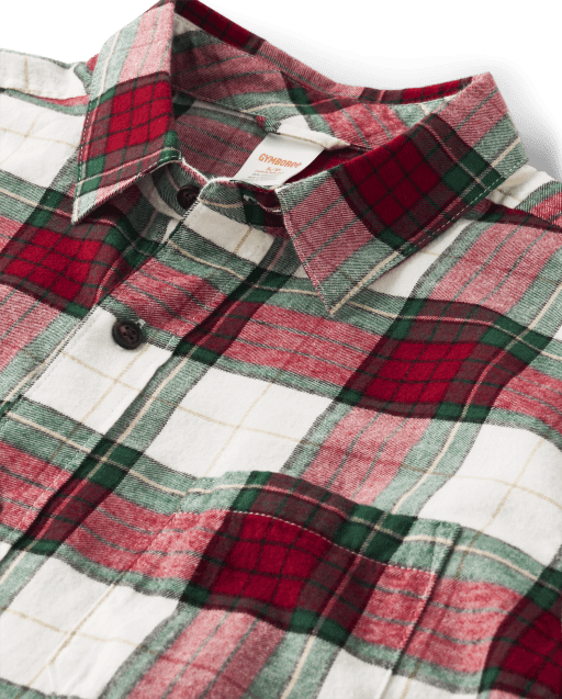 Chemises à carreaux assorties pour hommes et femmes - Chalet de Noël - lbl_product_image_view_2