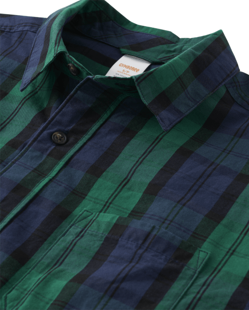 Mens Dad And Me Plaid Button Up Shirt - Nutcracker - view 2