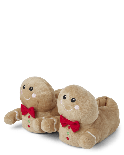 Unisex Kids Gingerbread Slippers - Gymmies