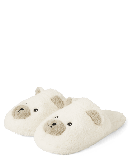 Unisex Adult Matching Family Polar Bear Slippers - Mandy Moore for Gymboree