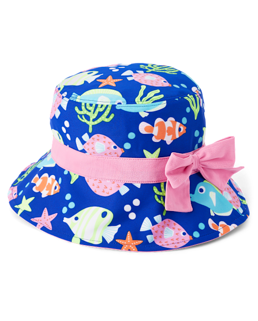 Girls Fish Bucket Hat - Splish-Splash
