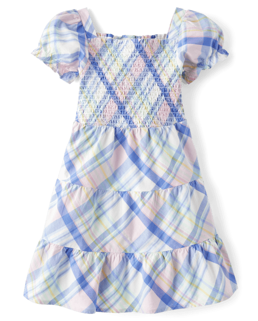 Robes à volants en popeline à carreaux assorties pour filles - Fêtes de printemps - lbl_product_image_view_2