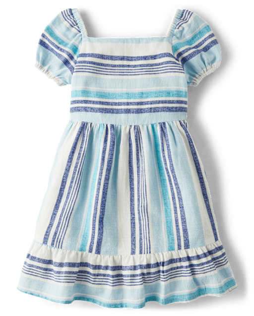 Robe rayée à volants pour fille - Bon Voyage - lbl_product_image_view_2