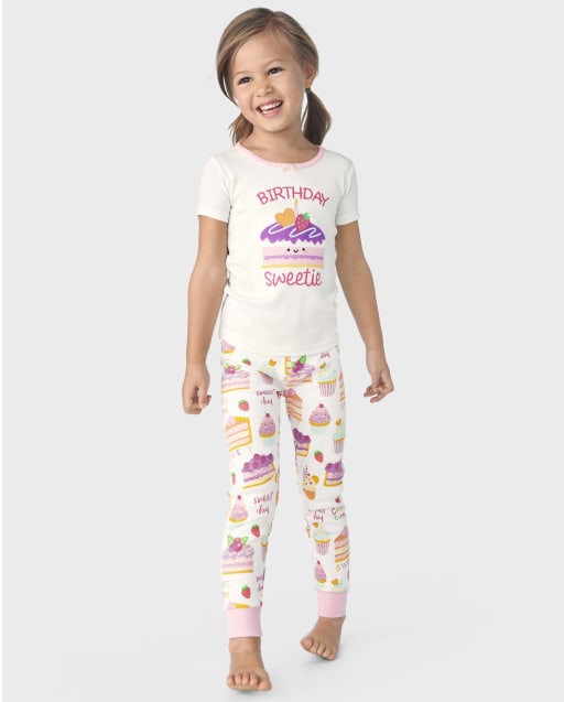 Girls Birthday Sweetie Snug Fit Cotton Pajamas - Gymmies