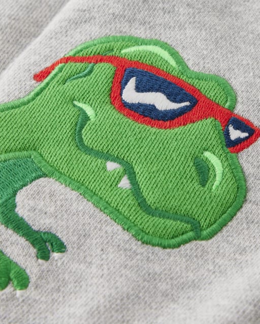 Pantalon de jogging en polaire brodé de dinosaures pour garçon - Boutique d'anniversaire - lbl_product_image_view_2