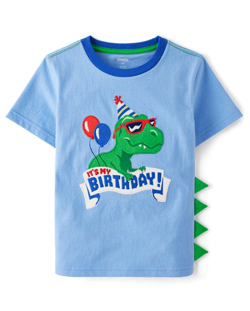 Top de dinosaurio bordado para niños - Birthday Boutique