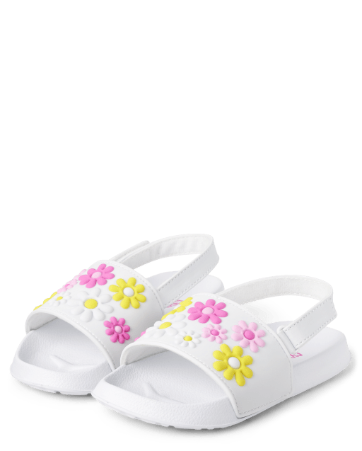 Girls Flower Slides - Splish-Splash