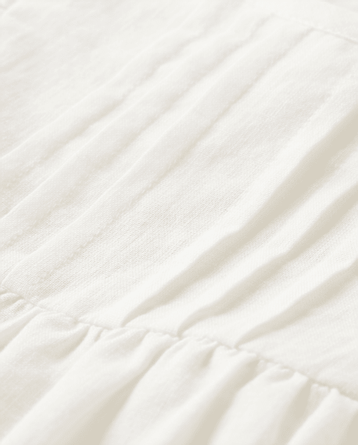 Girls Eyelet Linen-Blend Top - view 2