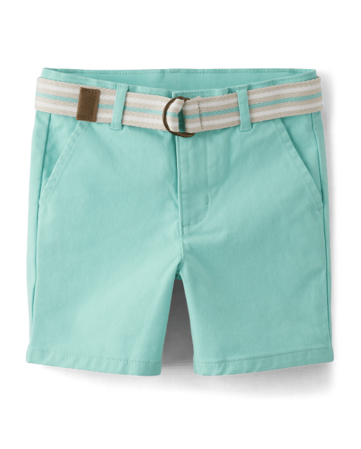 Shorts chinos con cinturón para niños - Favoritos de primavera