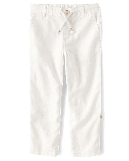 Pantalon enfant à revers en lin mélangé - lbl_product_image_view_2