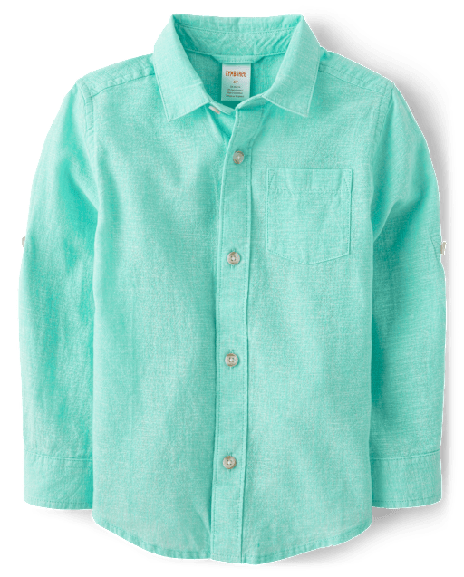 Chemise boutonnée en lin mélangé pour enfants - lbl_product_image_view_2