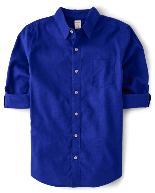 Chemise boutonnée en lin mélangé Papa et Moi pour homme