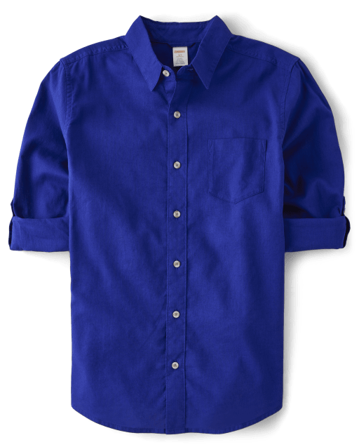 Mens Dad And Me Button Up Shirt - Linen