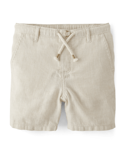 Boys Pull On Shorts - Linen