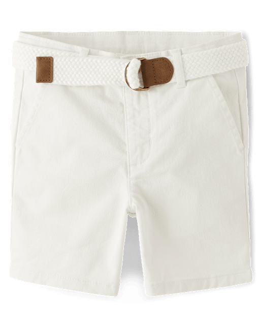 Boys Belted Chino Shorts