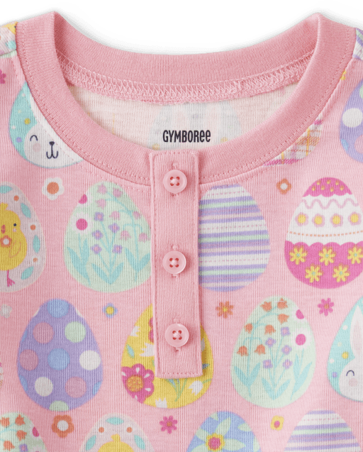 Pyjama en coton ajusté pour filles, motif œufs de Pâques - lbl_product_image_view_2