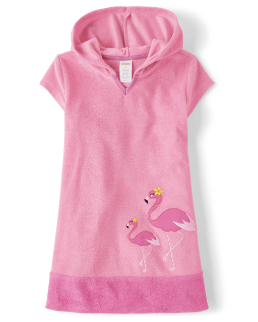 Girls Flamingo Cover-Up - Splish-Splash - view 1