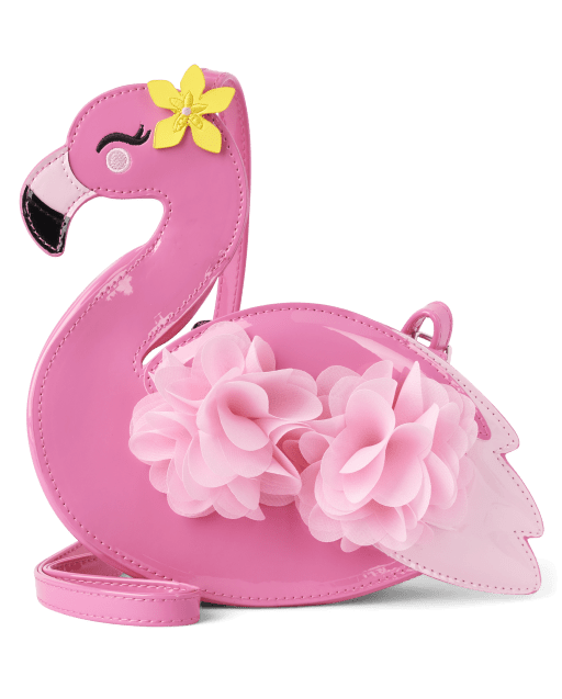 Girls Flamingo Crossbody Bag - Seaside Palms