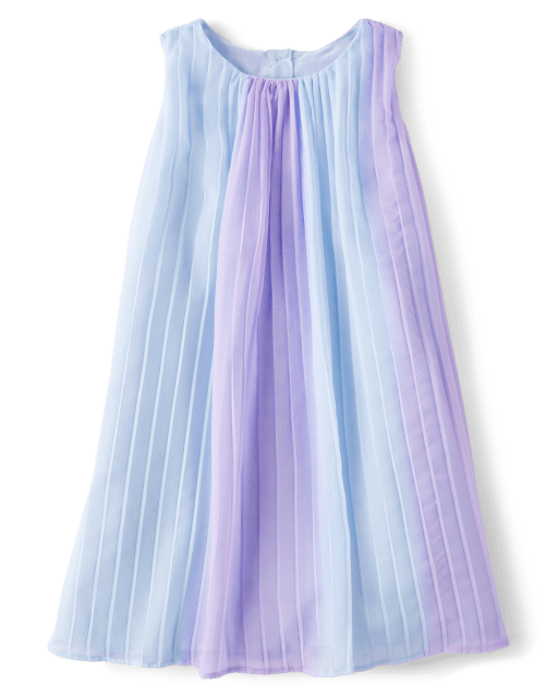 Girls Ombre Pleated Dress - Bondi Beach