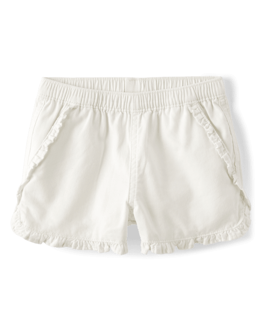 Girls Ruffle Pull On Shorts - Little Classics