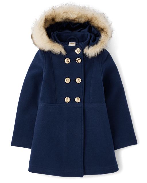 Girls Dress Coat - Royal Christmas - view 2