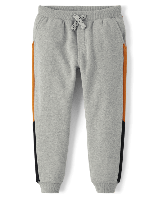 Boys Colorblock Fleece Jogger Pants - Halloween - view 1