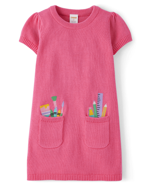 Robe-chemise brodée pour fille - Classroom Cutie