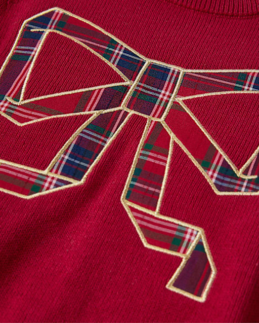 Pull à nœud brodé pour fille - Tout habillé - lbl_product_image_view_2