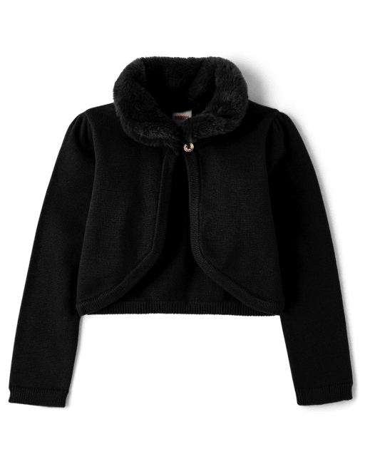 Girls Faux Fur Shrug - All Dressed Up