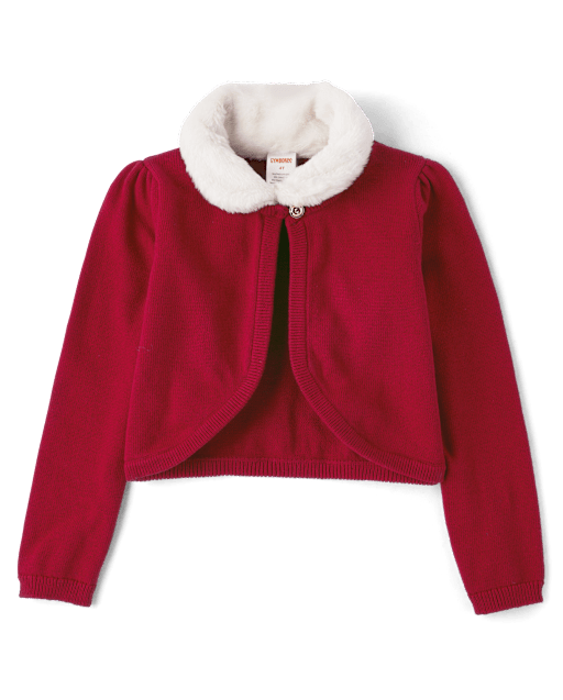 Girls Faux Fur Shrug - All Dressed Up