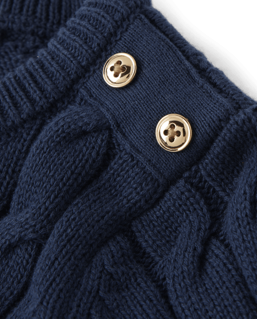 Pull à boutons en maille torsadée pour fille - Little Essentials - lbl_product_image_view_2