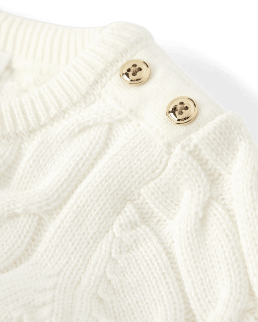 Pull à boutons en maille torsadée pour fille - Little Essentials - lbl_product_image_view_2