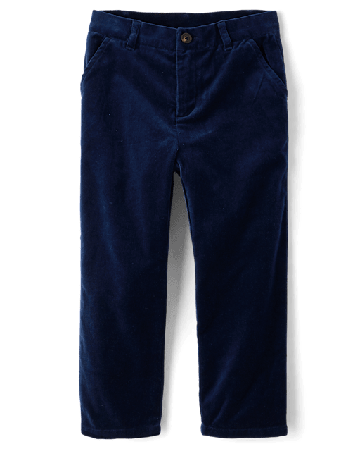 Boys Velvet Dress Pants - Royal Christmas - lbl_product_image_view_2