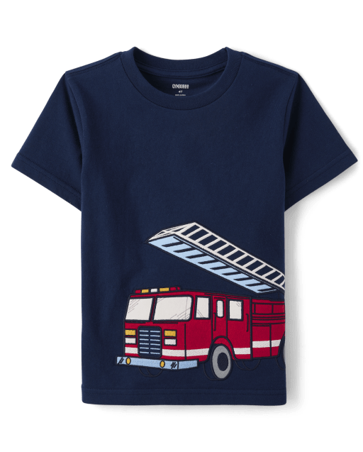 Top de camión de bomberos bordado para niños - Classroom Cutie - lbl_product_image_view_1