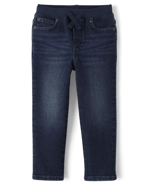 Boys Pull On Straight Jeans - Little Essentials