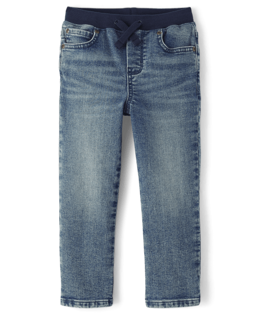 Boys Pull On Straight Jeans - Little Essentials