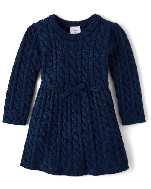 Baby Girls Cable Knit Sweater Dress - Homegrown by Gymboree