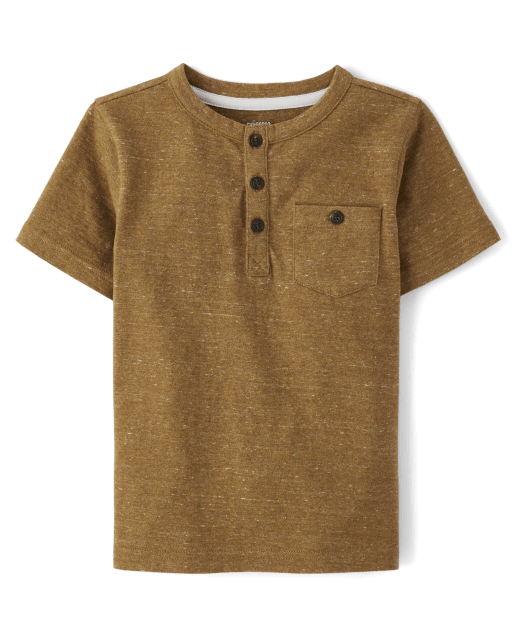 Boys Pocket Henley Top - Classroom Cutie