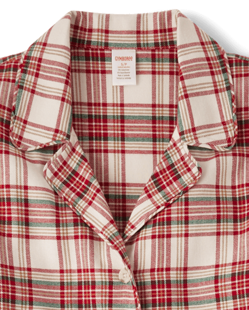 Womens Matching Family Plaid Flannel Pajamas - view 2