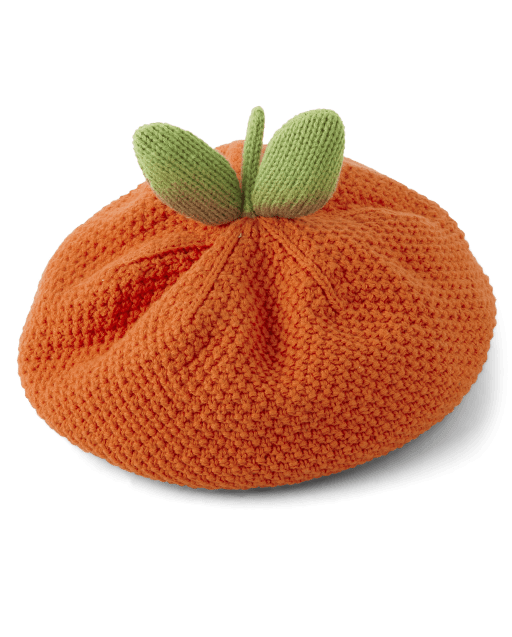 Girls Pumpkin Beret - Autumn Adventures